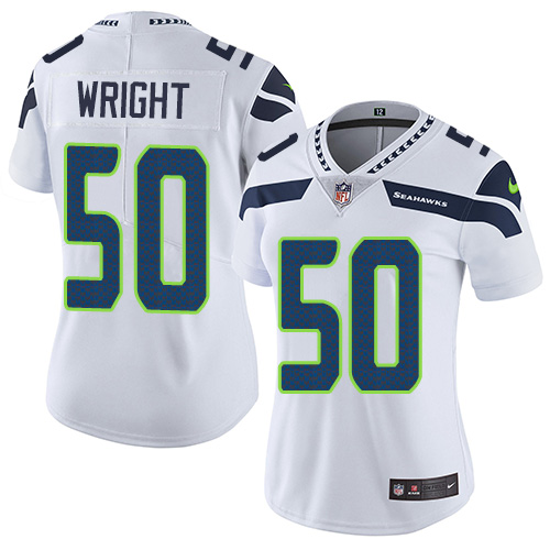 2019 Women Seattle Seahawks 50 Wright white Nike Vapor Untouchable Limited NFL Jersey